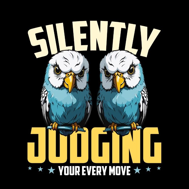 Budgie Silently Judging Your Every Parakeet Owner