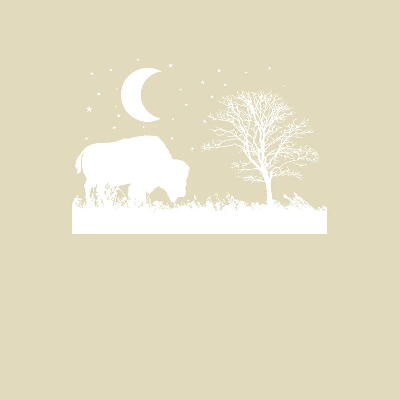 Bison Eats Grass Animal