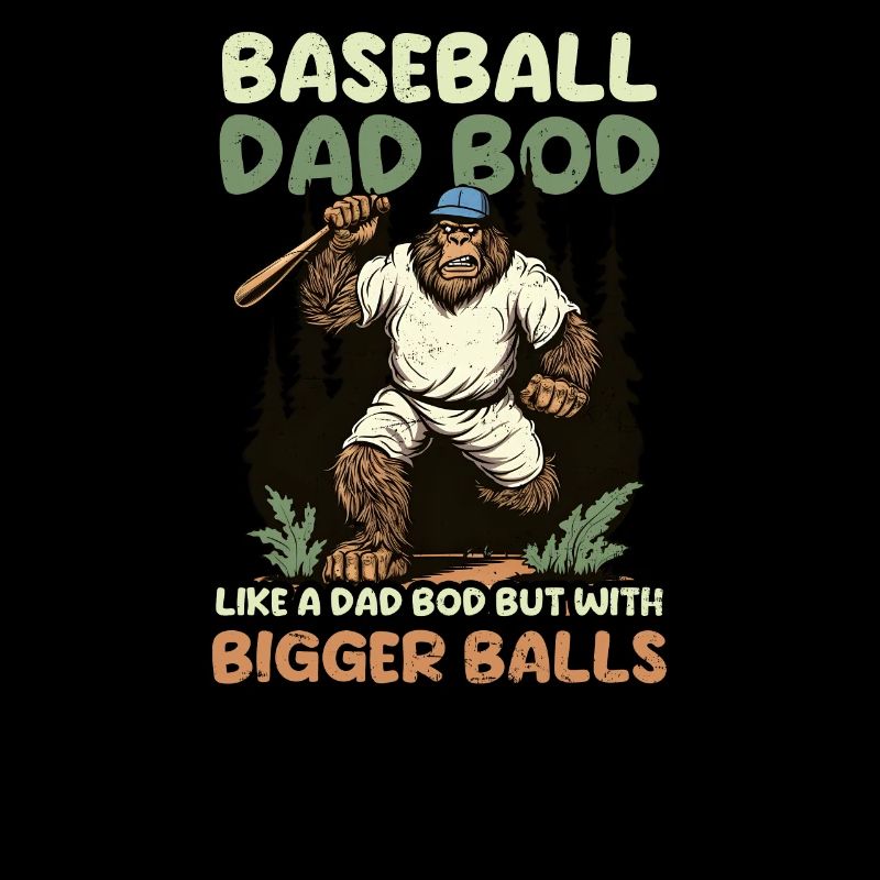 Baseball Papa Baseball Papa Körper Größere Bälle