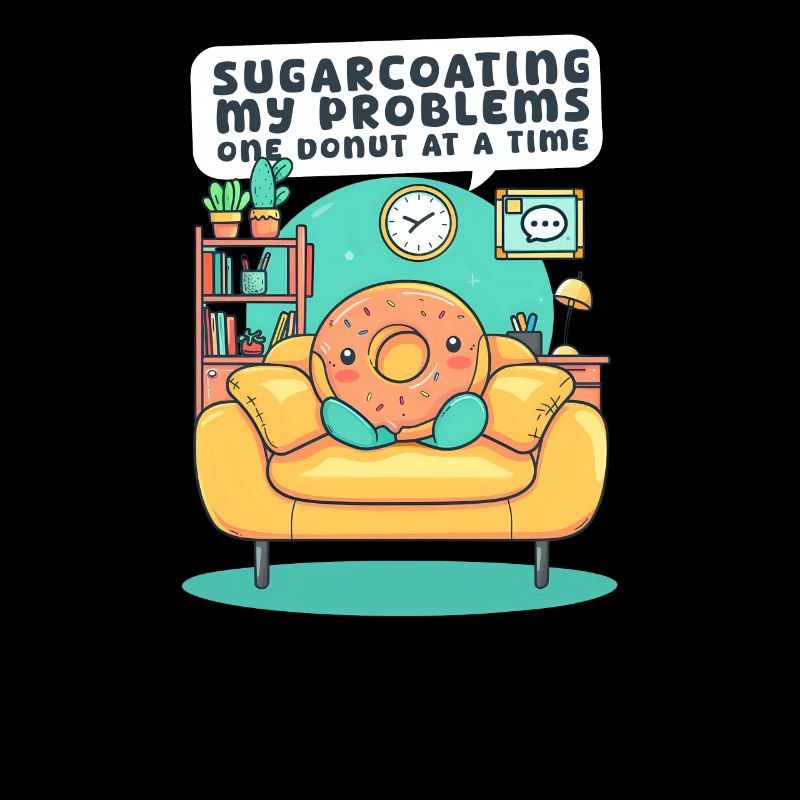 Donut Lover Sugarcoating Problems Donut at a Time