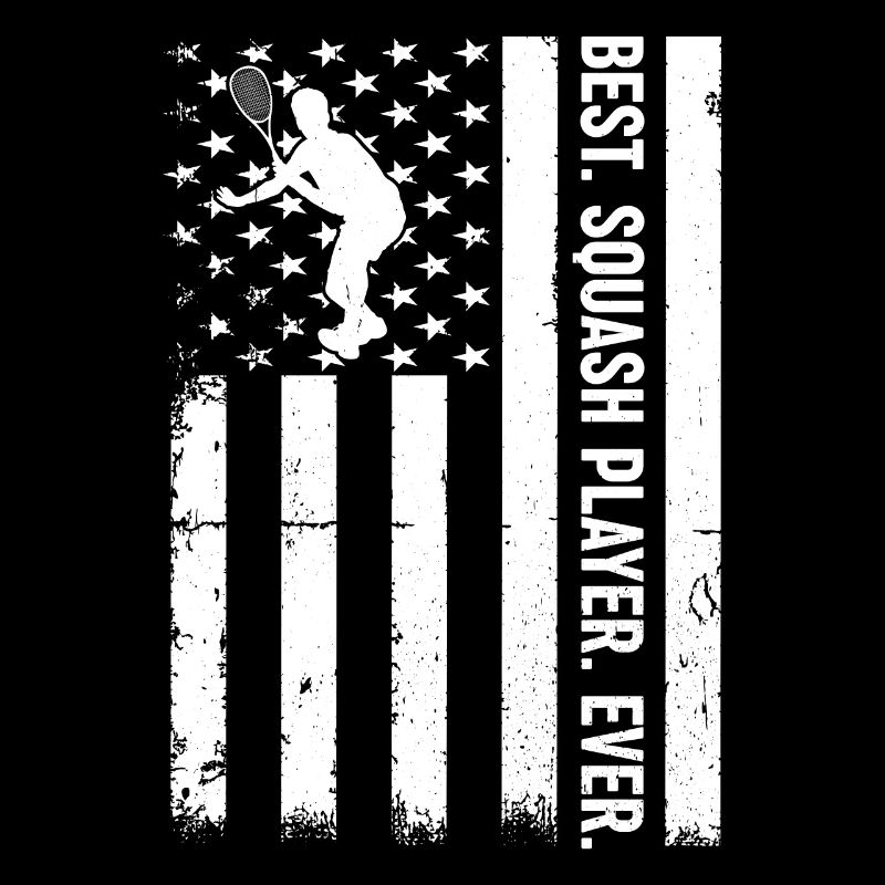 Best Squash Player Ever - Squash US Flag Squash Pl