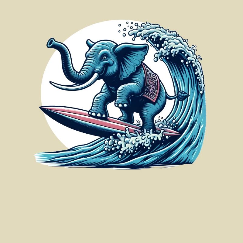Surfender Elefant
