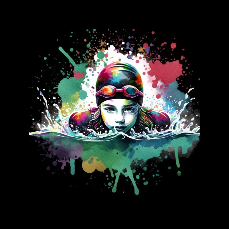 Mädchen, die gerne schwimmen