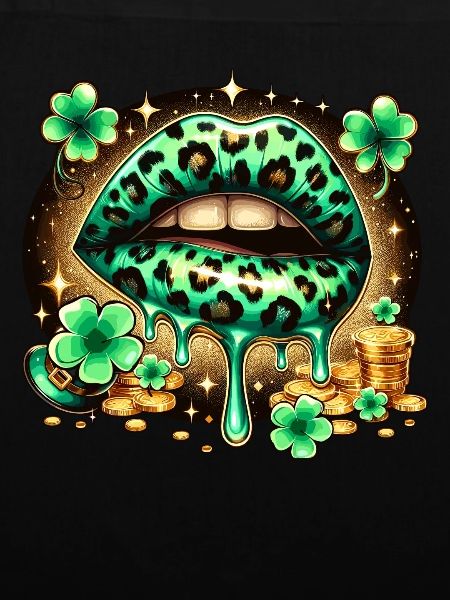 Irish Lips St Patricks Day