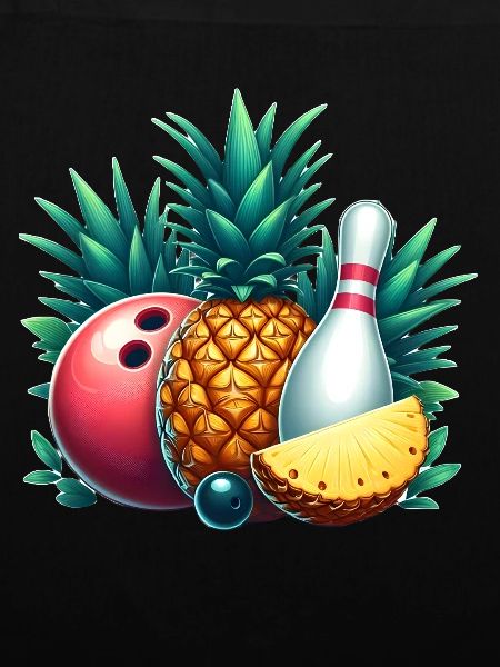 Bowlingkugel und Ananas