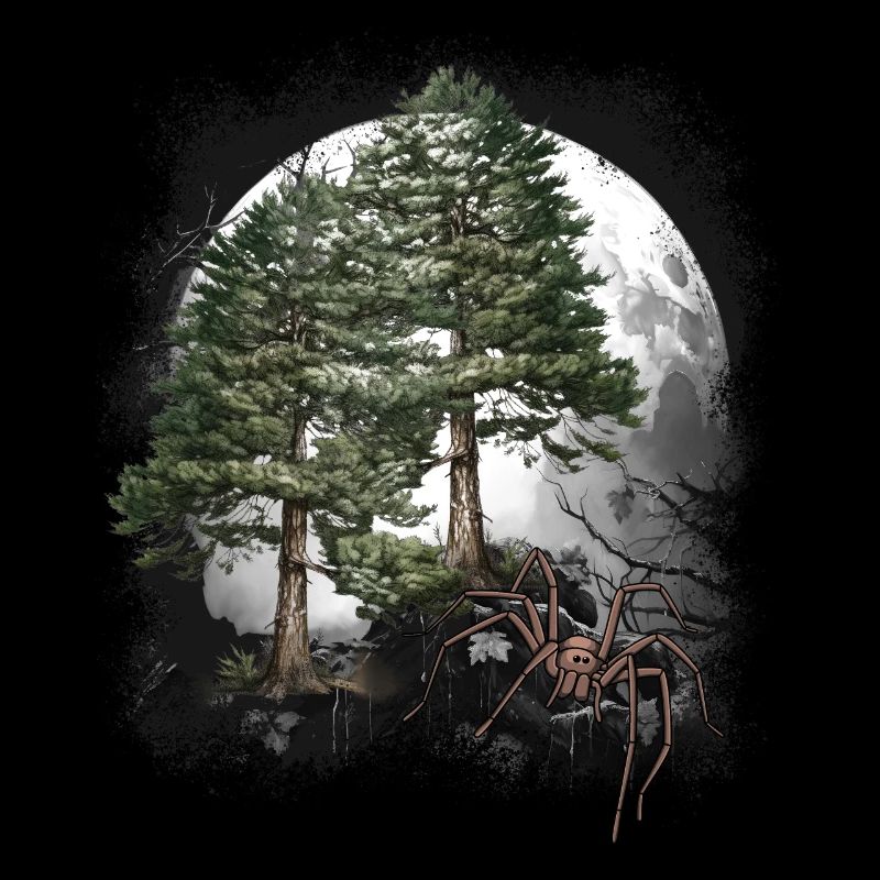 Araignées d'Halloween, araignées, habitants de la forêt