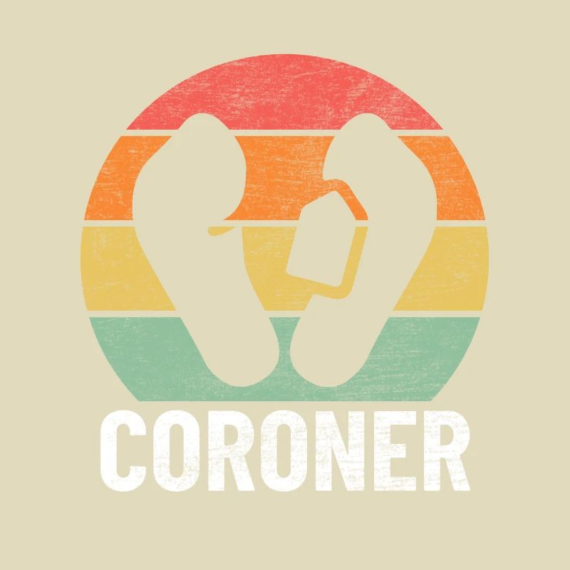 Coroner Rétro Drôle Forensic Coroner adjoint