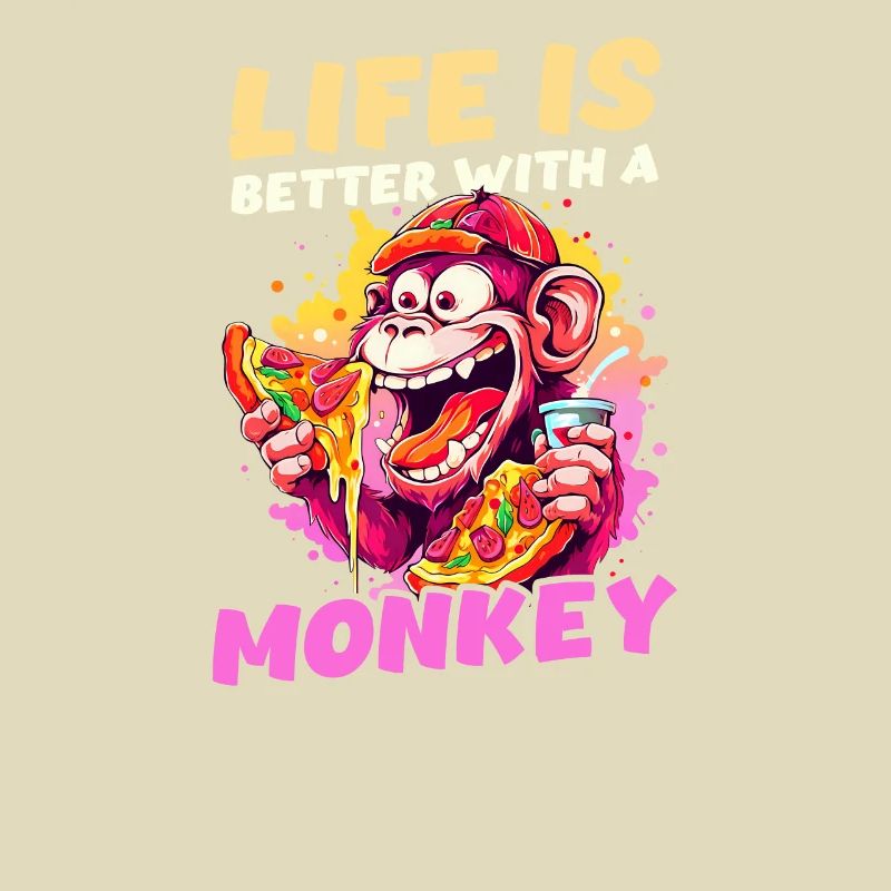 Monkey Lover Life Better With Monkey