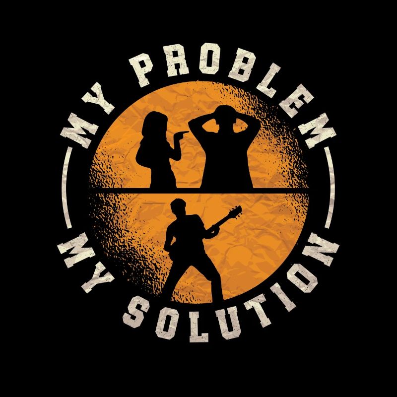 Rock N Roll My Problem My Solution Pictogram Dad