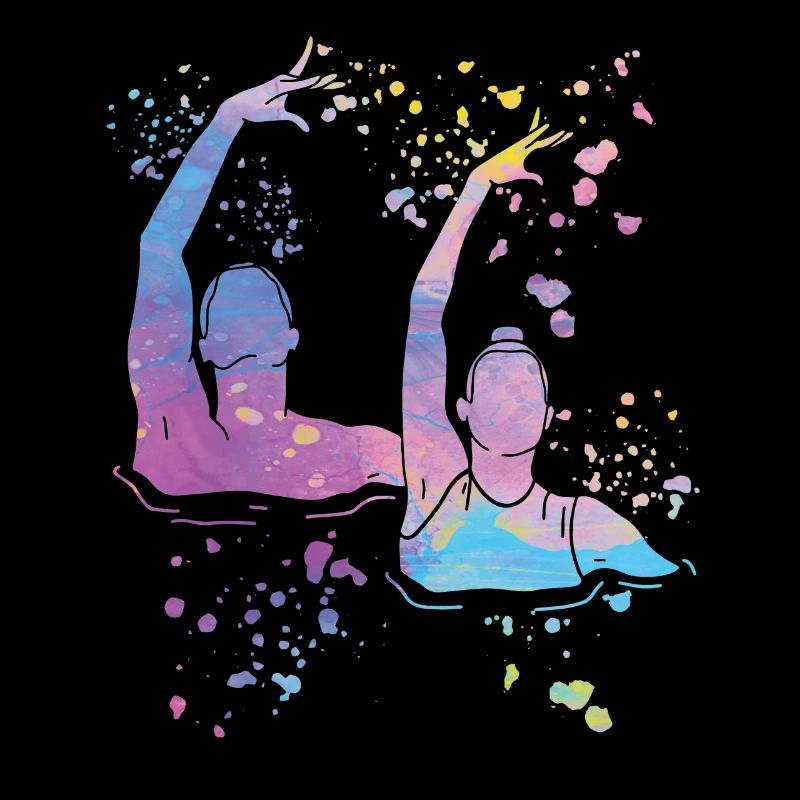 Artistic Swim Team Synchronized Swimming