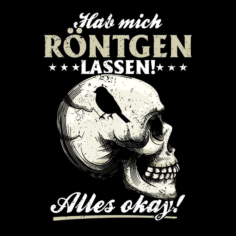 Röntgen Schwarzer Humor und makaberer Stil