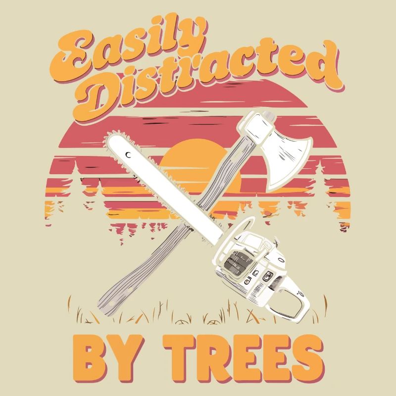 Facilement distrait par les arbres Conception forestière rustique
