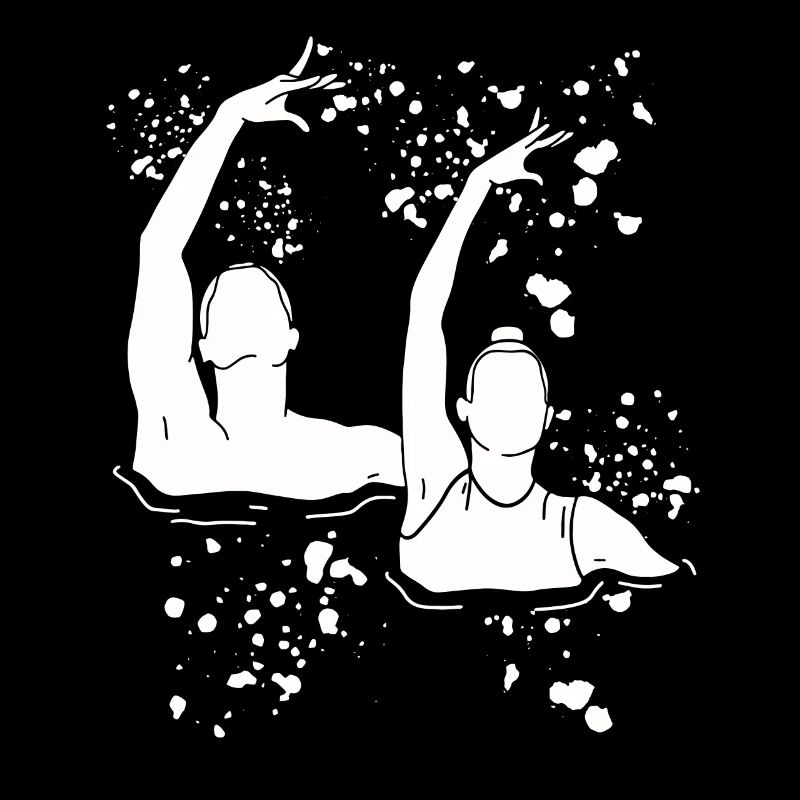 Artistic Swim Team Synchronized Swimming
