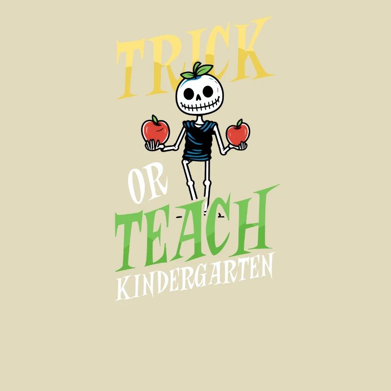 Kindergärtnerin Trick Oder Teach Skeleton