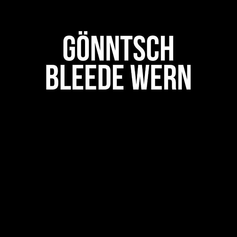 Gönntsch Bleede Wern - Ossi Dialecte saxon RDA