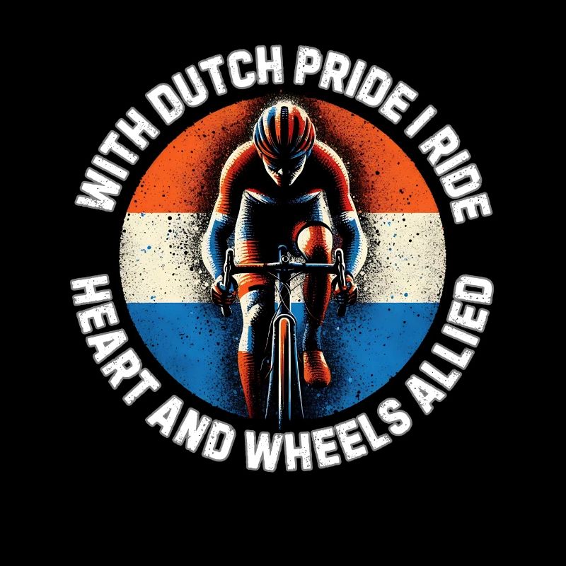 Dutch Pride Cycling avec slogan design maillot de cyclisme