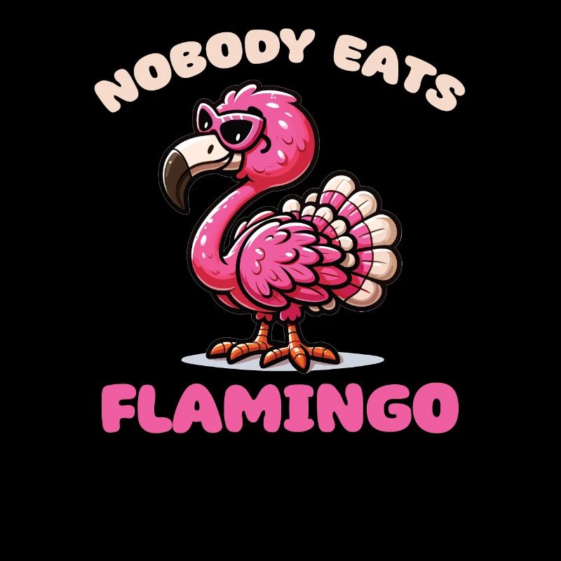 Mélange de dinde de Thanksgiving Flamingo Nobody Eats