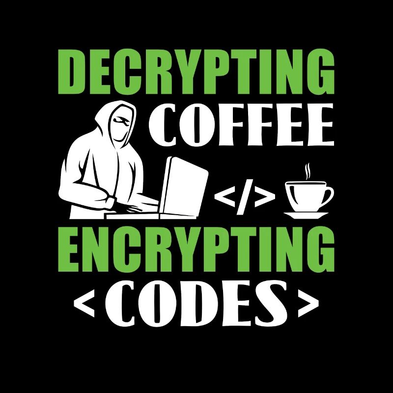 Décryptage du café Cryptage des codes - Hackers