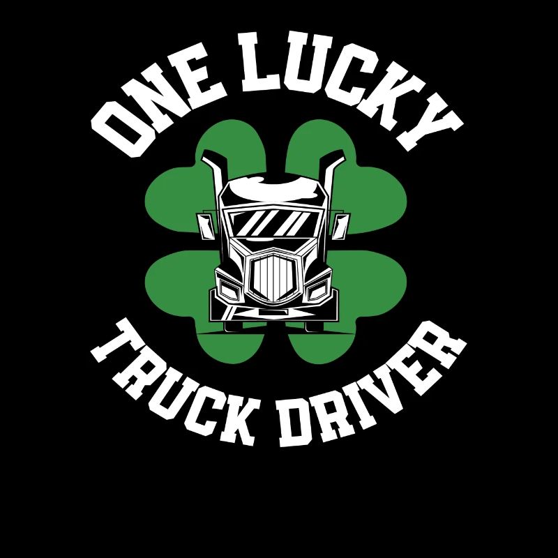 Chauffeur de camion de la Saint-Patrick Shamrock