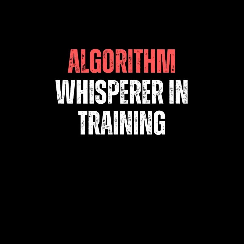 Chuchoteur d’algorithme en formation Drôle de technologie de codage