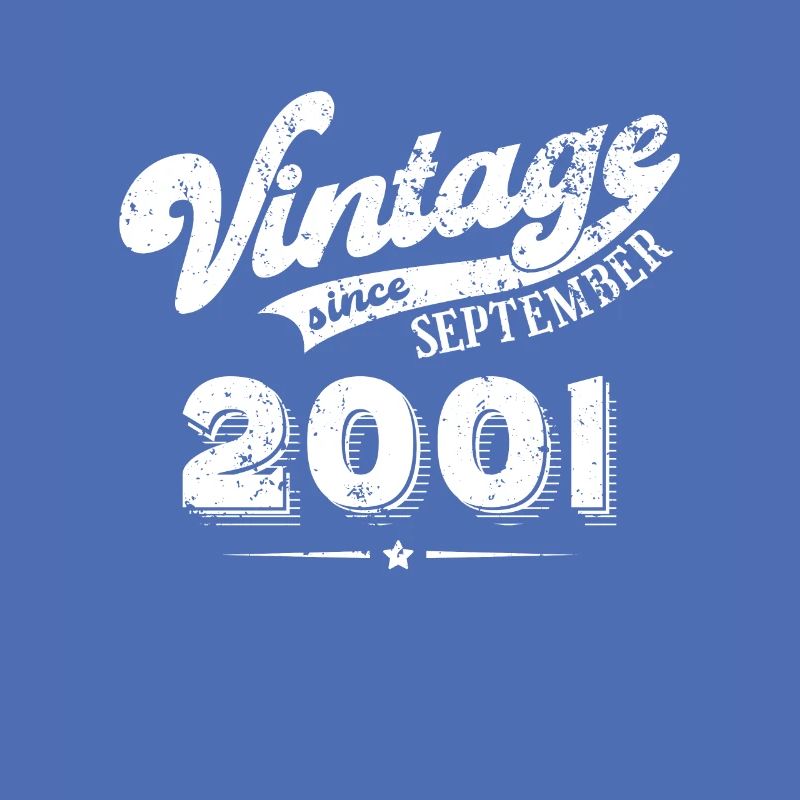 Vintage since September 2001 Geburtstag Geschenk