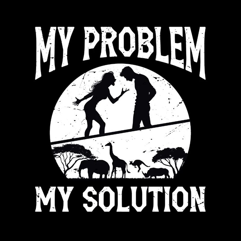 Zoologist My Problem My Solution Pictogram Dad Mom