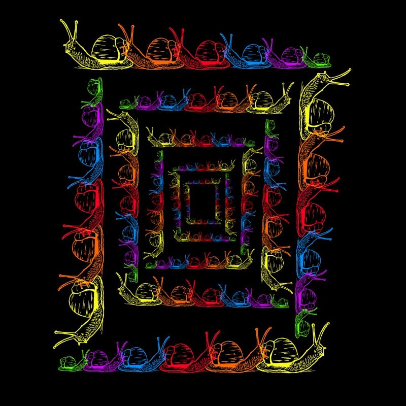 Rainbow Snails LGBT Snail Shell