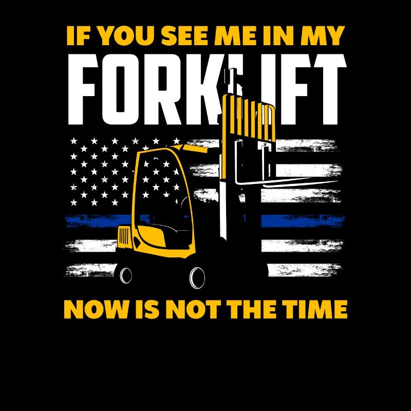 Forklift driver saying funny work