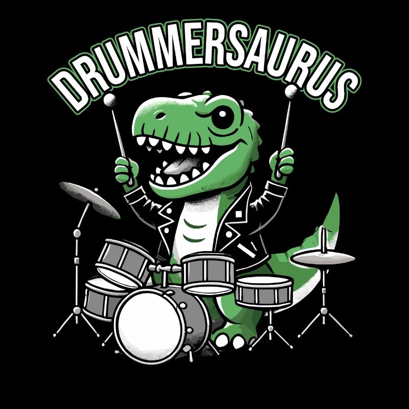 Schlagzeuger, Schlagzeug, Drummer, Drummersaurus