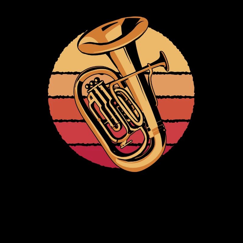 Retro Euphonist Euphoniumist Instrument Player