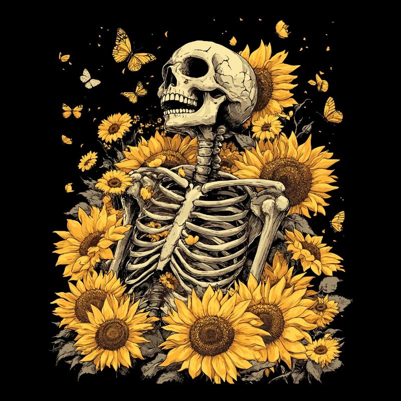 Skelett Blumen
