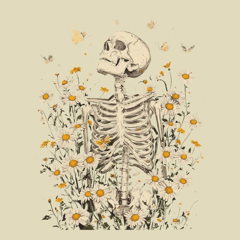 Skelett Blumen