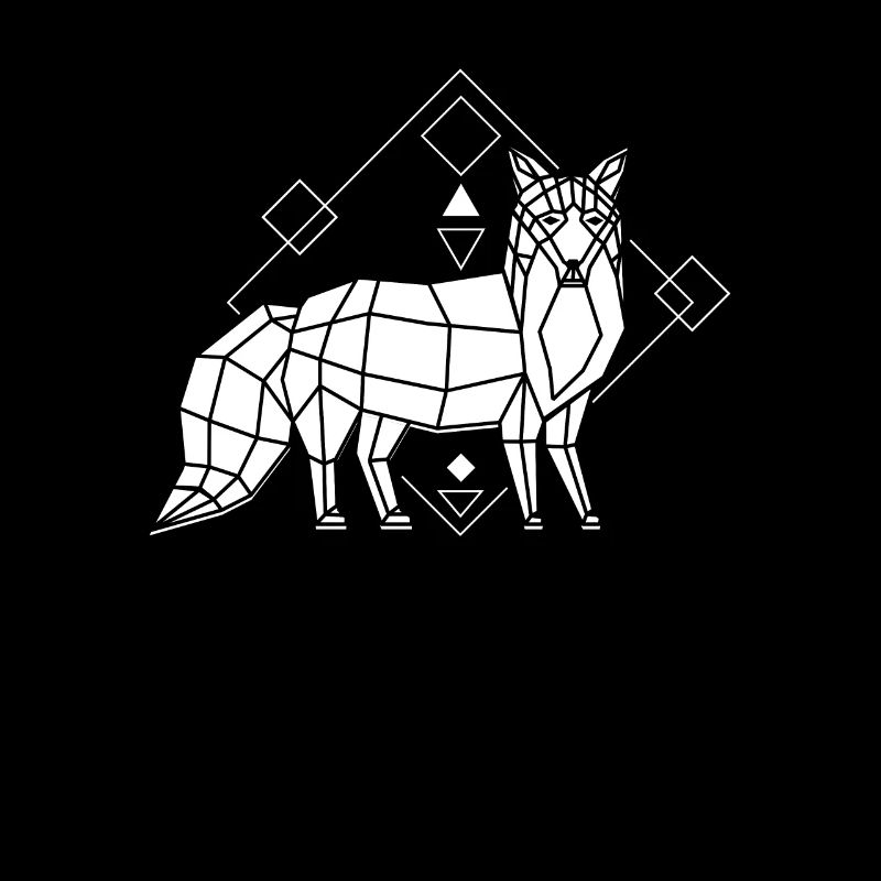 Polygon Canidae Caninae Red Fox Fox Lover Fox