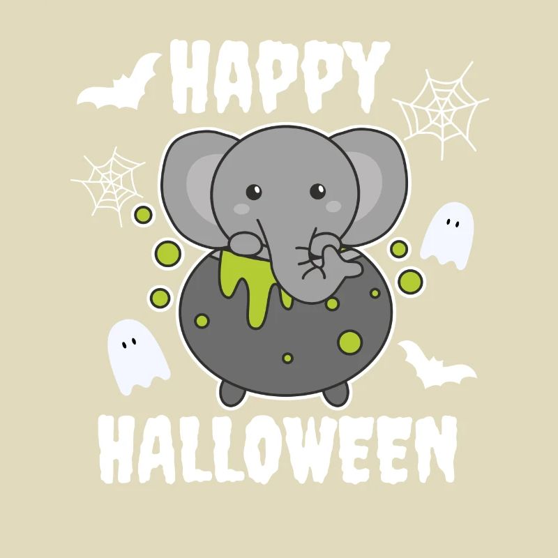 Koala Joyeux Halloween Bâton de Chaudron de Sorcière