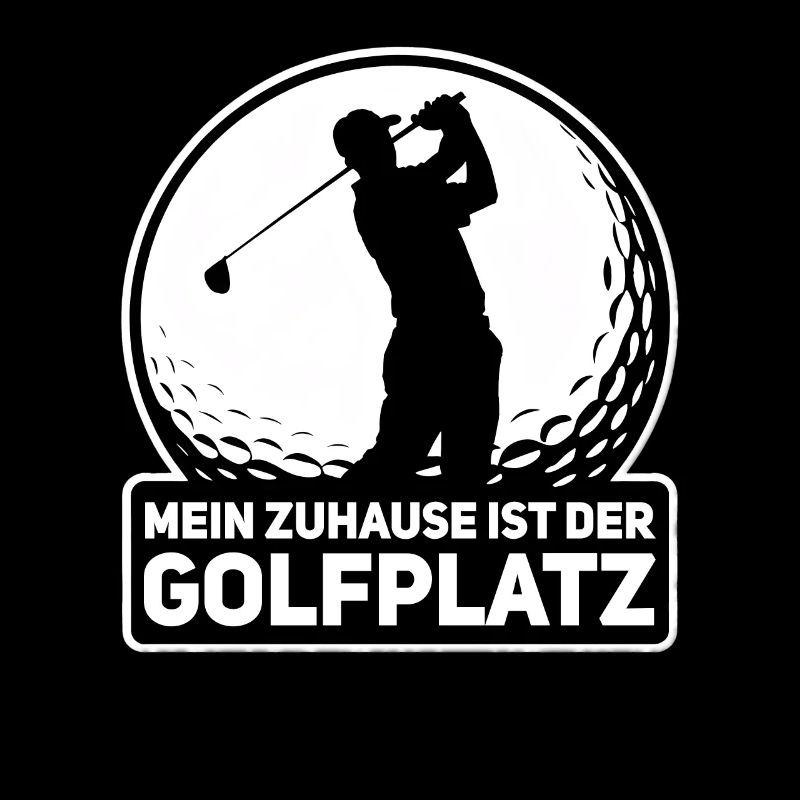 Golfer Zuhause Golfplatz Lustiger Spruch Golfen