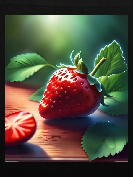 Rote saftige Erdbeere