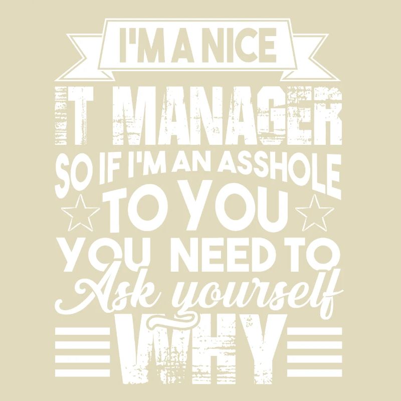 IT Manager I am A Nice IT Manager