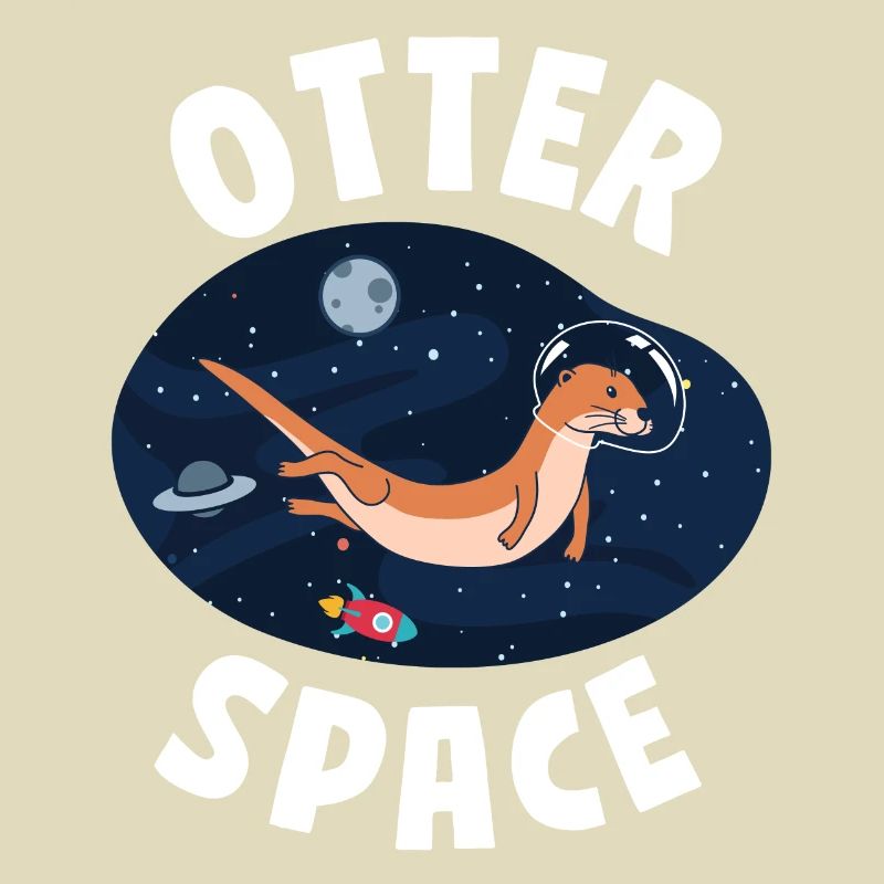 Otter Pun Astronaute des sciences de l’espace