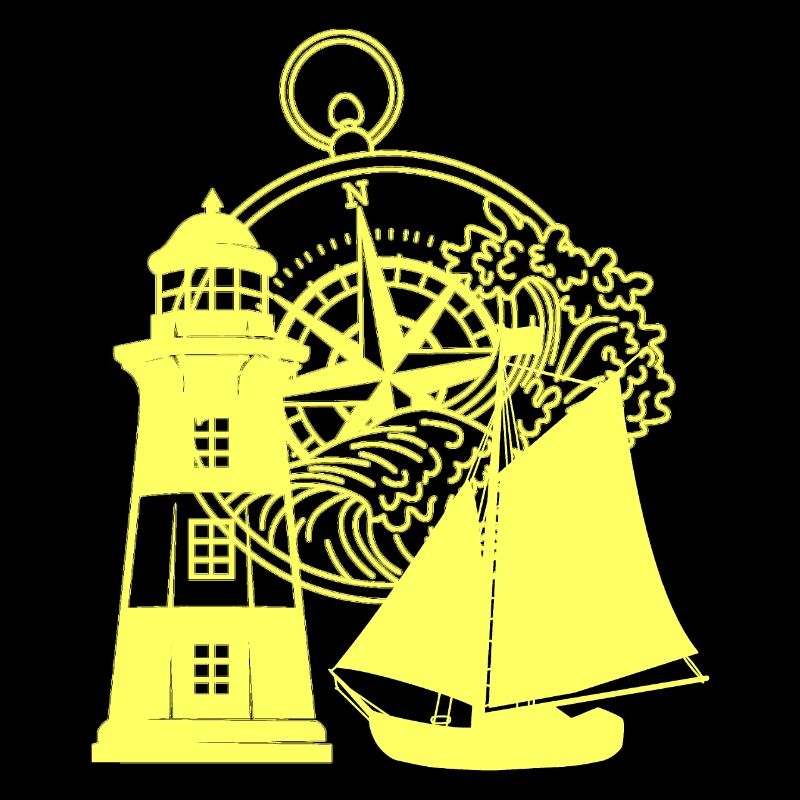 maritim Leuchtturm Kompass Segelschiff Schiff