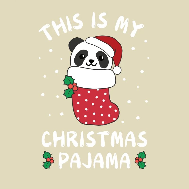 C’est mon pyjama de Noël, mignon panda