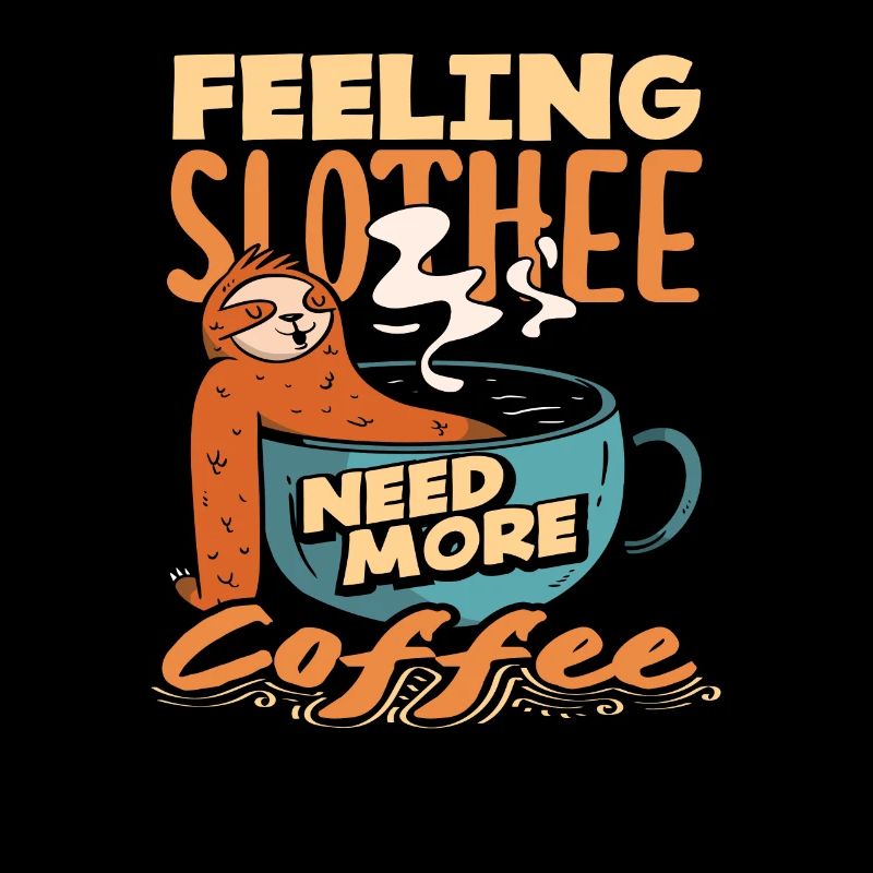 Coffee Lover Being Lazy More Coffee
