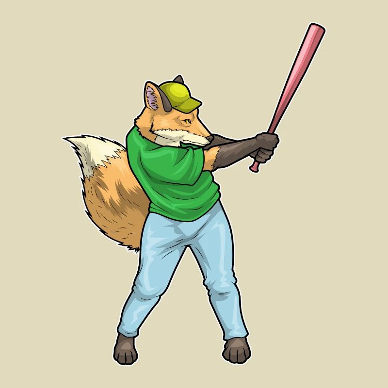 Fuchs Baseball Baseballschläger