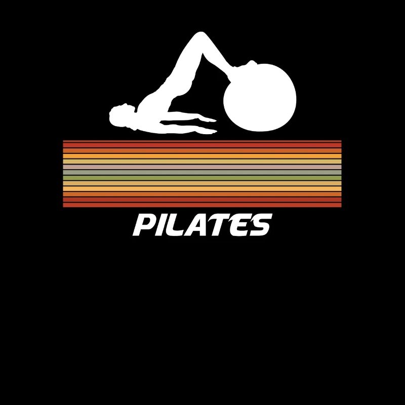 Pilates With Retro Stripe Design