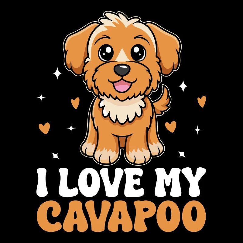 I Love My Cavapoo Cavadoodle Funny Pet Herding