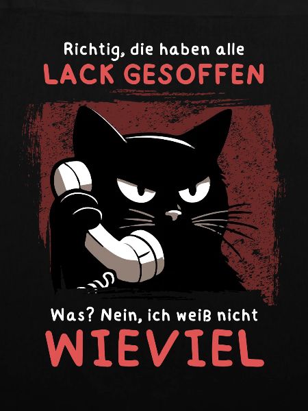 Lack gesoffen? Wieviel?! – Genervte Telefonkatze