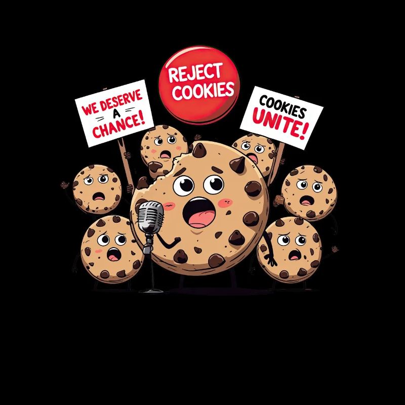 Cookie Rebellion – Funny Cookie Protest Design