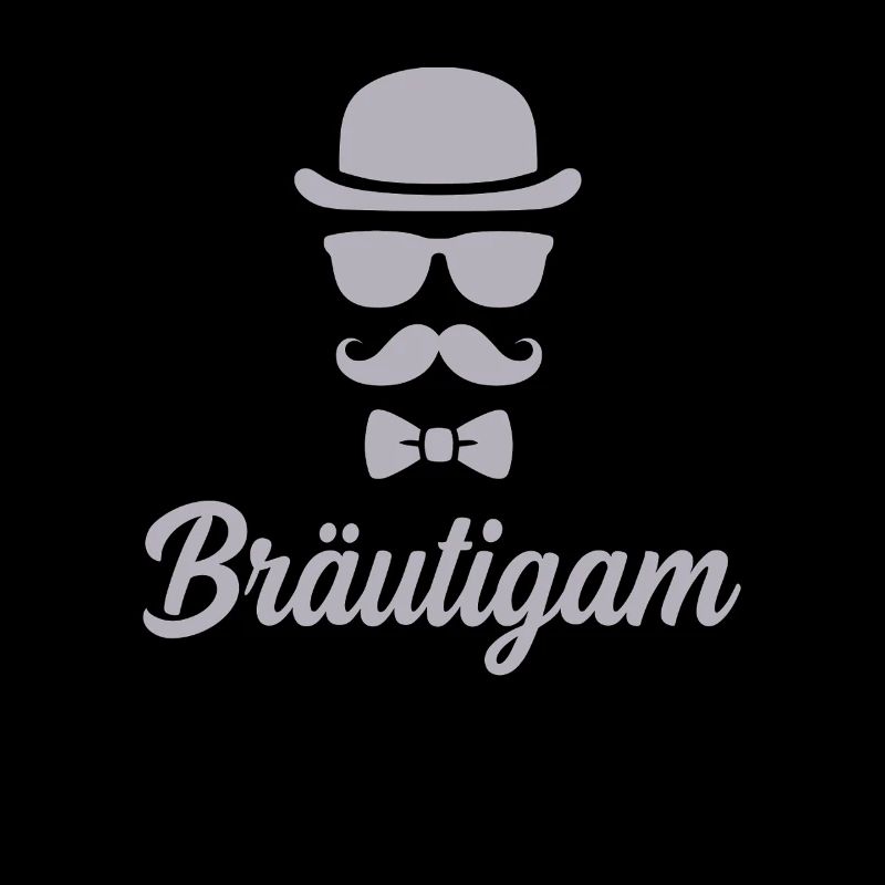 Bräutigam JGA Hut Schnurrbart