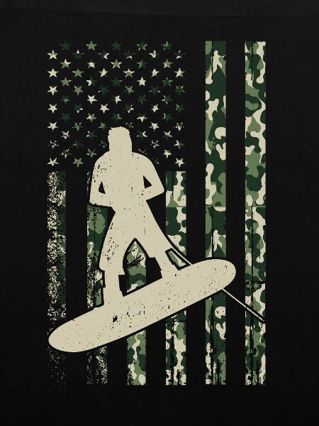 Wakeboarding US Flag Wakeboarding Wakesurfing