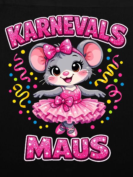 Karnevalsmaus Karneval Konfetti Geschenk