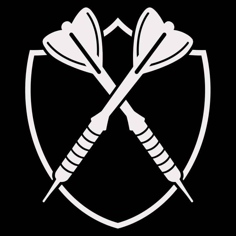 Darts Shield Cross – Precision Symbol